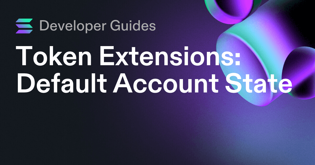 How to use the Default Account State extension