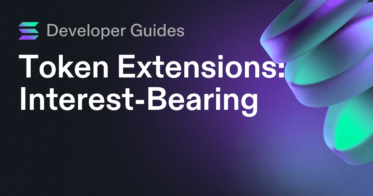 How to use the Interest-Bearing extension